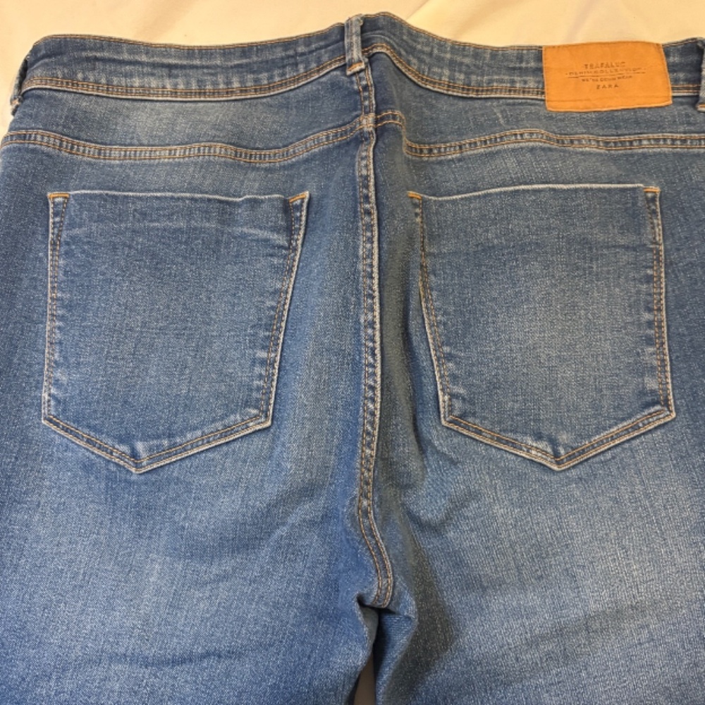 Zara Trafaluc Womens Jeans Size 8 Skinny Blue Denim Stretch